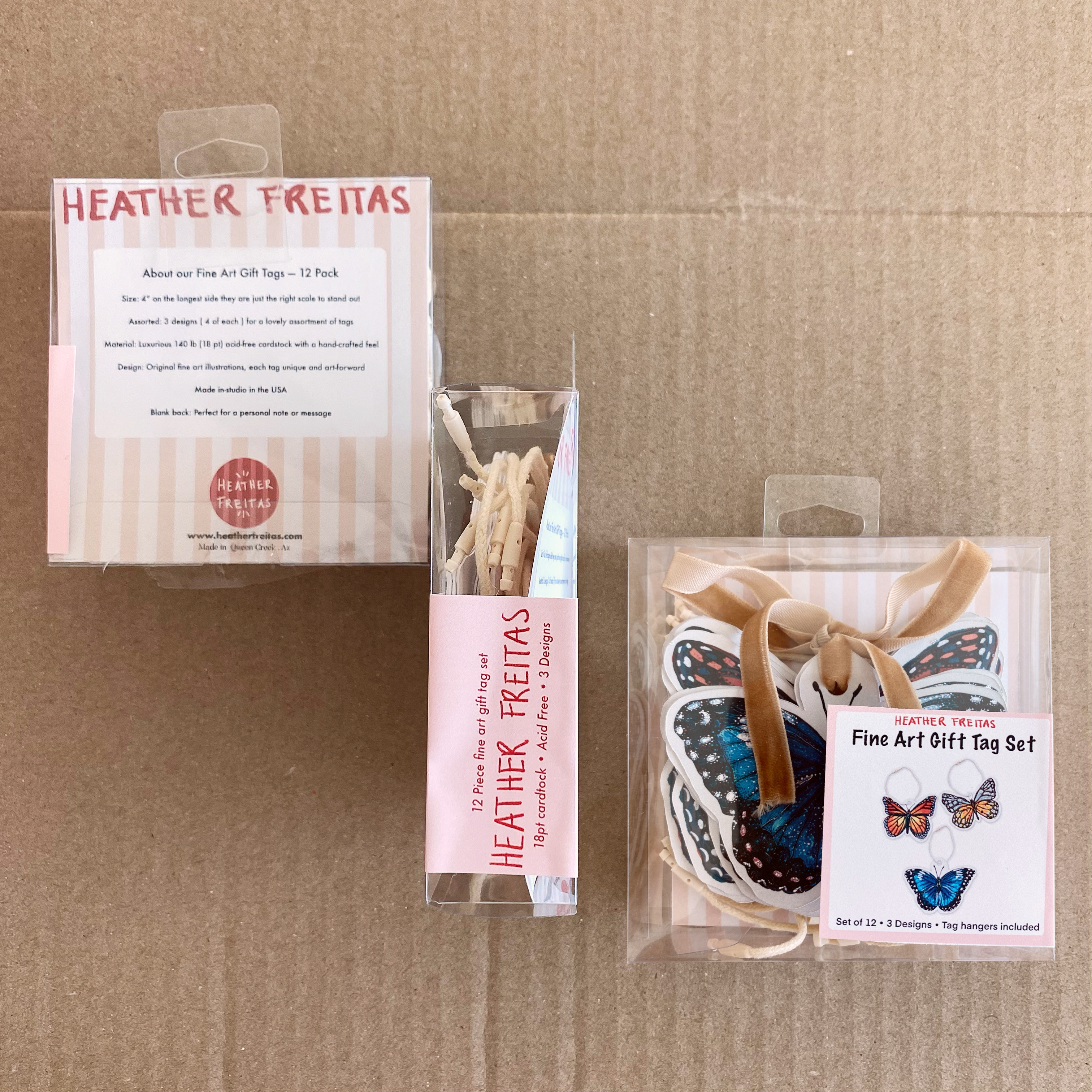Butterfly Fine Art Gift Tags ( 12 pack )
