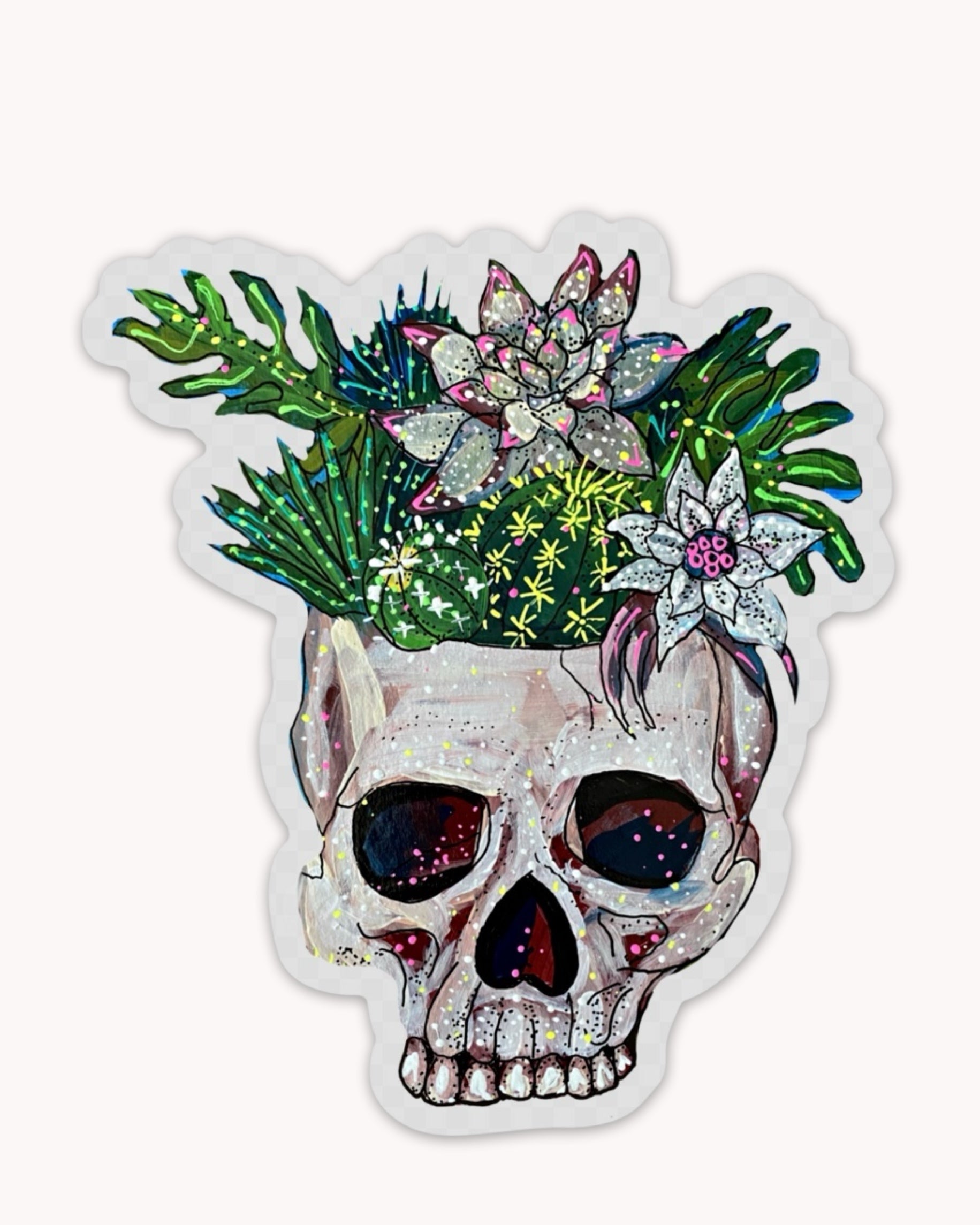 Desert Bloom ( Permanent Sticker )