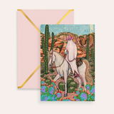 Cowgirl Ghost Fine Art Greeting Card