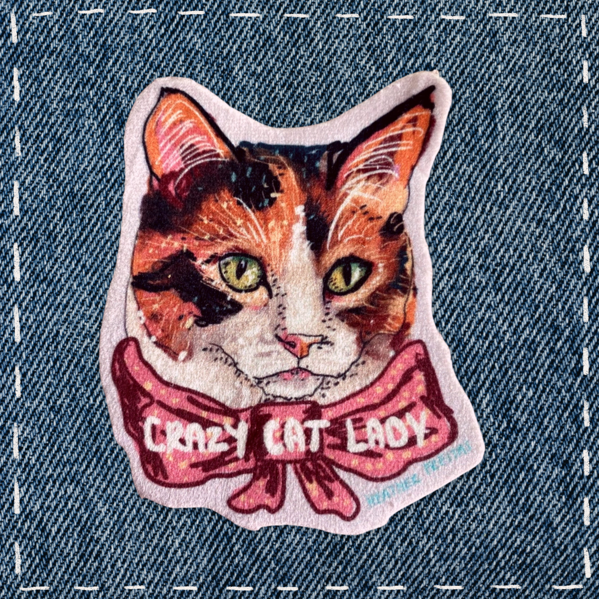 Crazy Cat Lady - Sew On Velveteen Patch