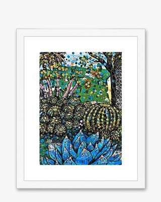 Barrel Cactus Candy Land  Framed & Mounted Print