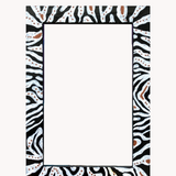 Zebra ( Hand Painted Frame 4x6 inch)
