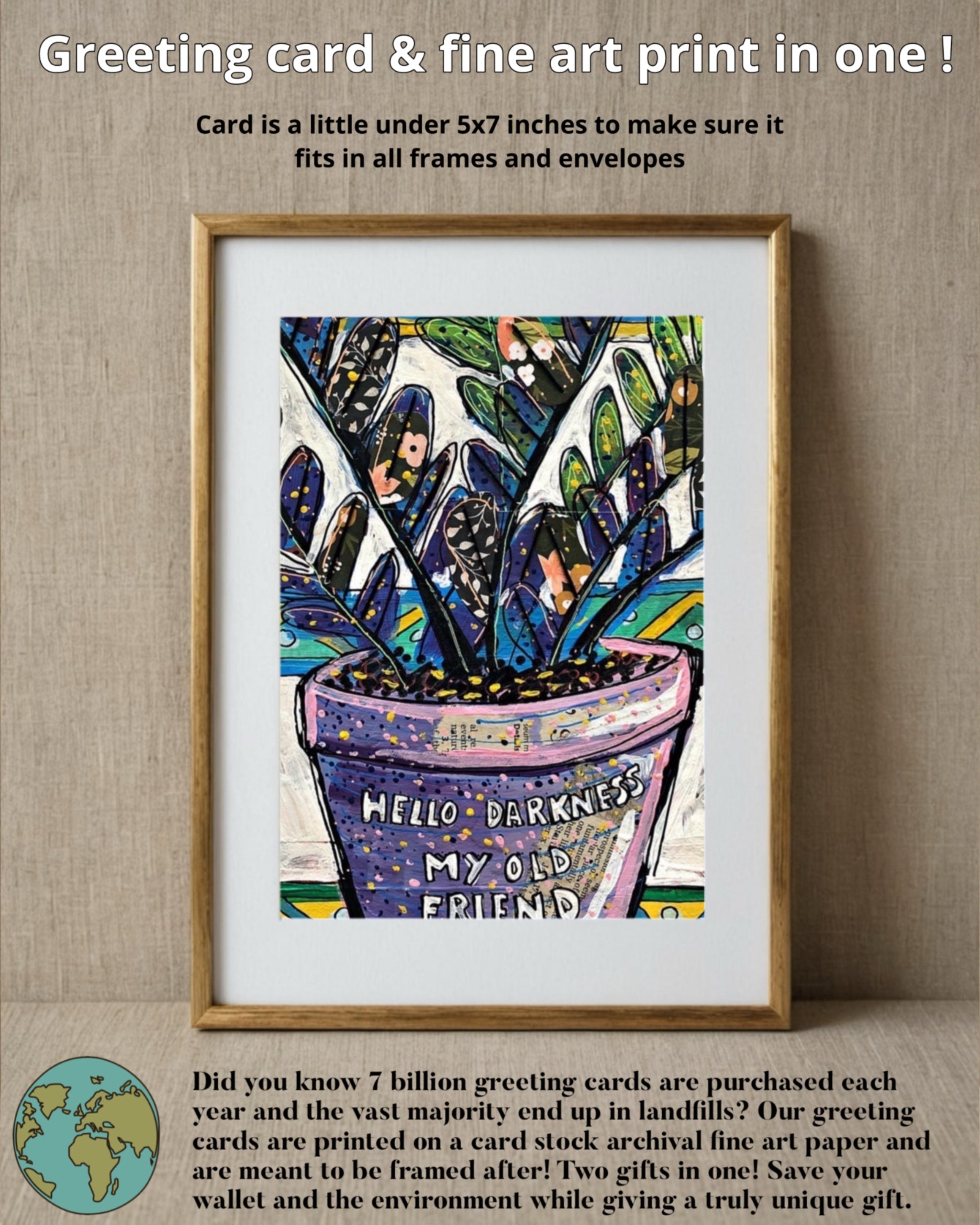Hello Darkness My Old Friend - Greeting Card / Fine Art Print