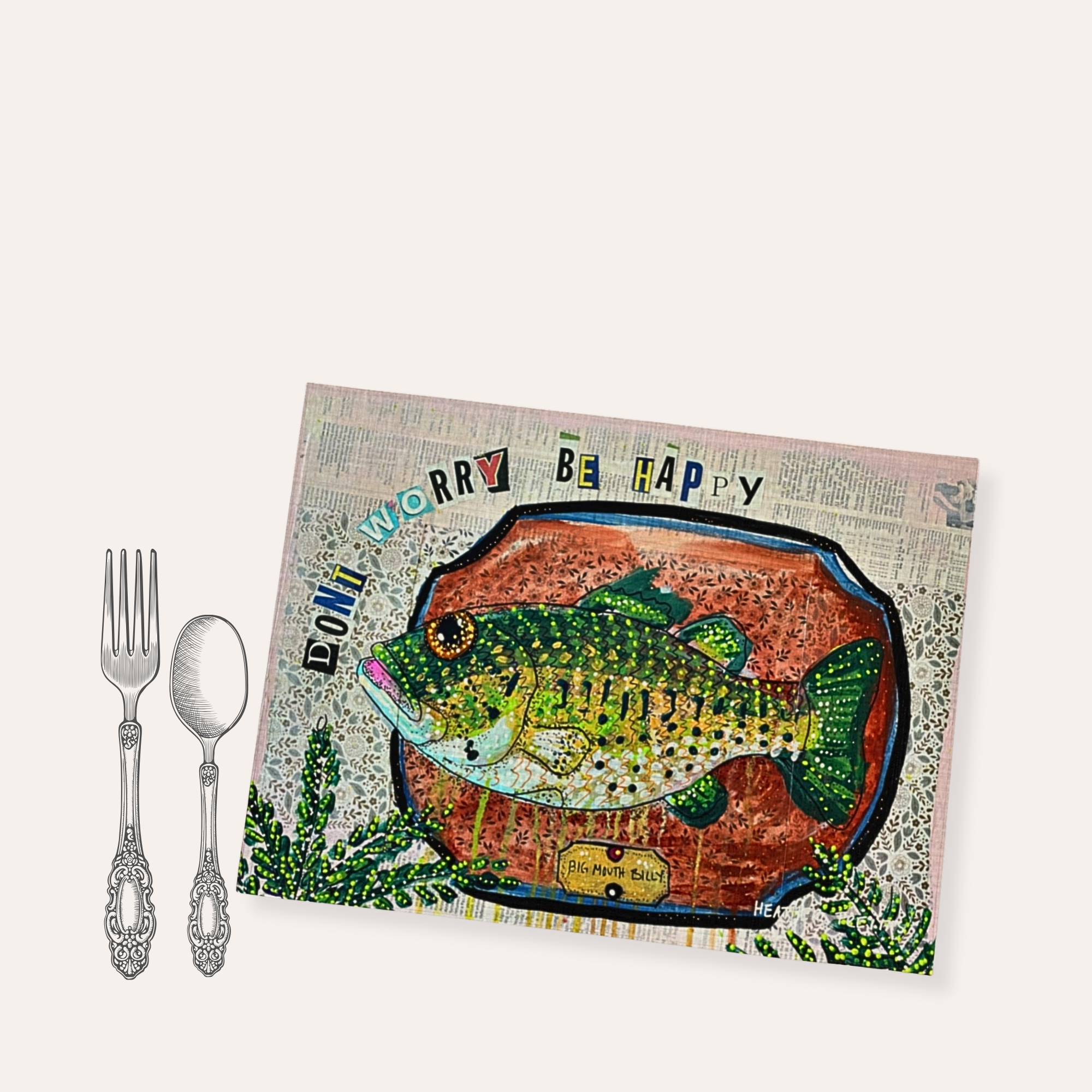 Don't Worry, Be Happy Placemat