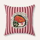 Philly Roll Sushi Velveteen Throw Pillow