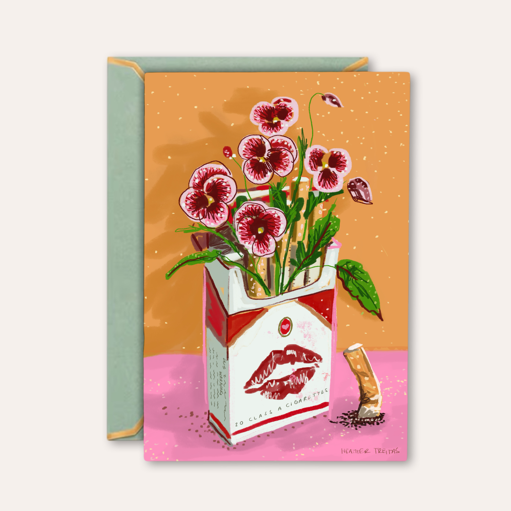 Dirt Fine Art Greeting Card
