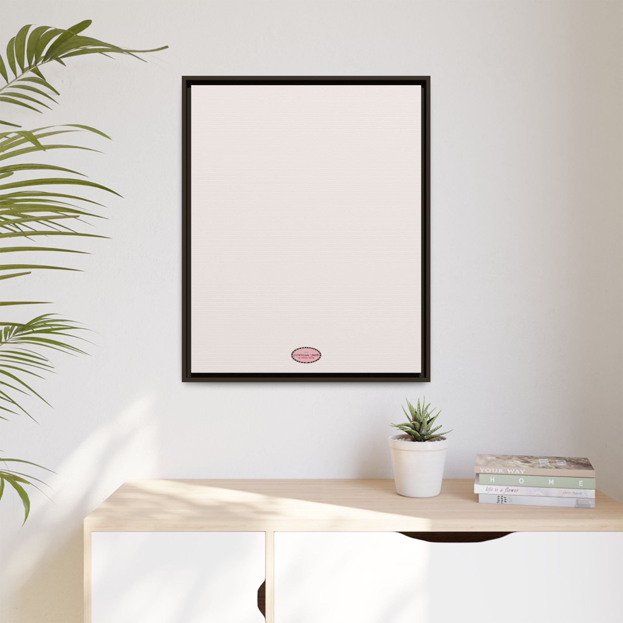 Fog Expressions Framed Canvas Print