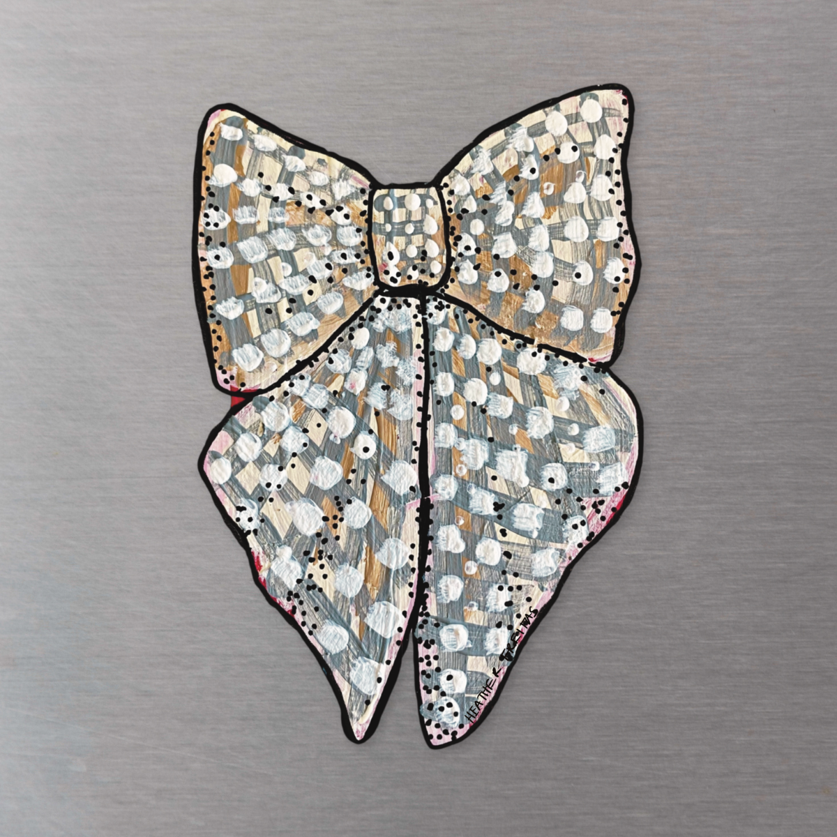 Silver Ribbon Magnet ( Die-Cut )