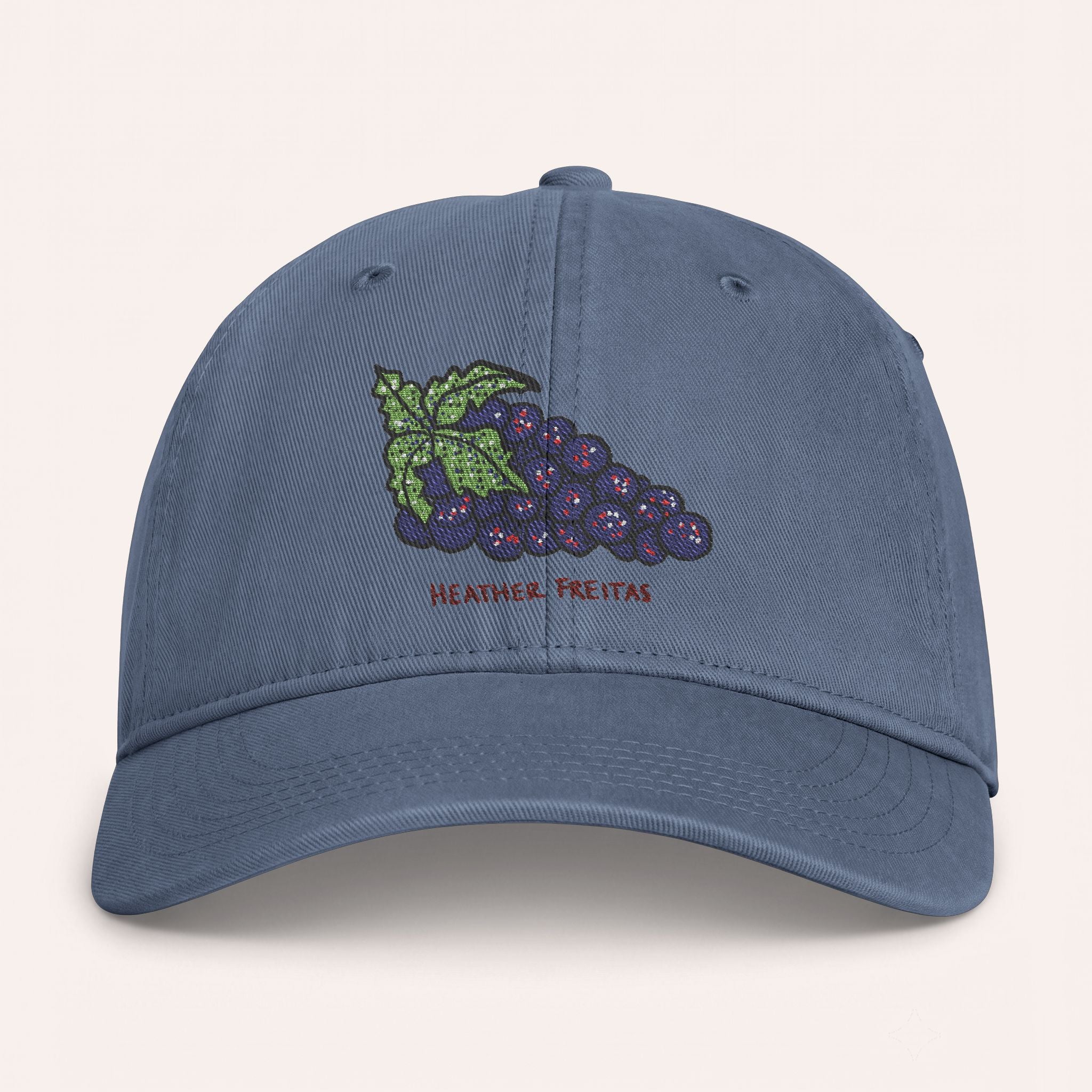 Grapes Embroidered Cap