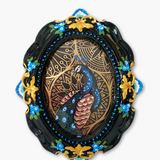 Moody Evil Eye Peacock ( Mini Original Painting )