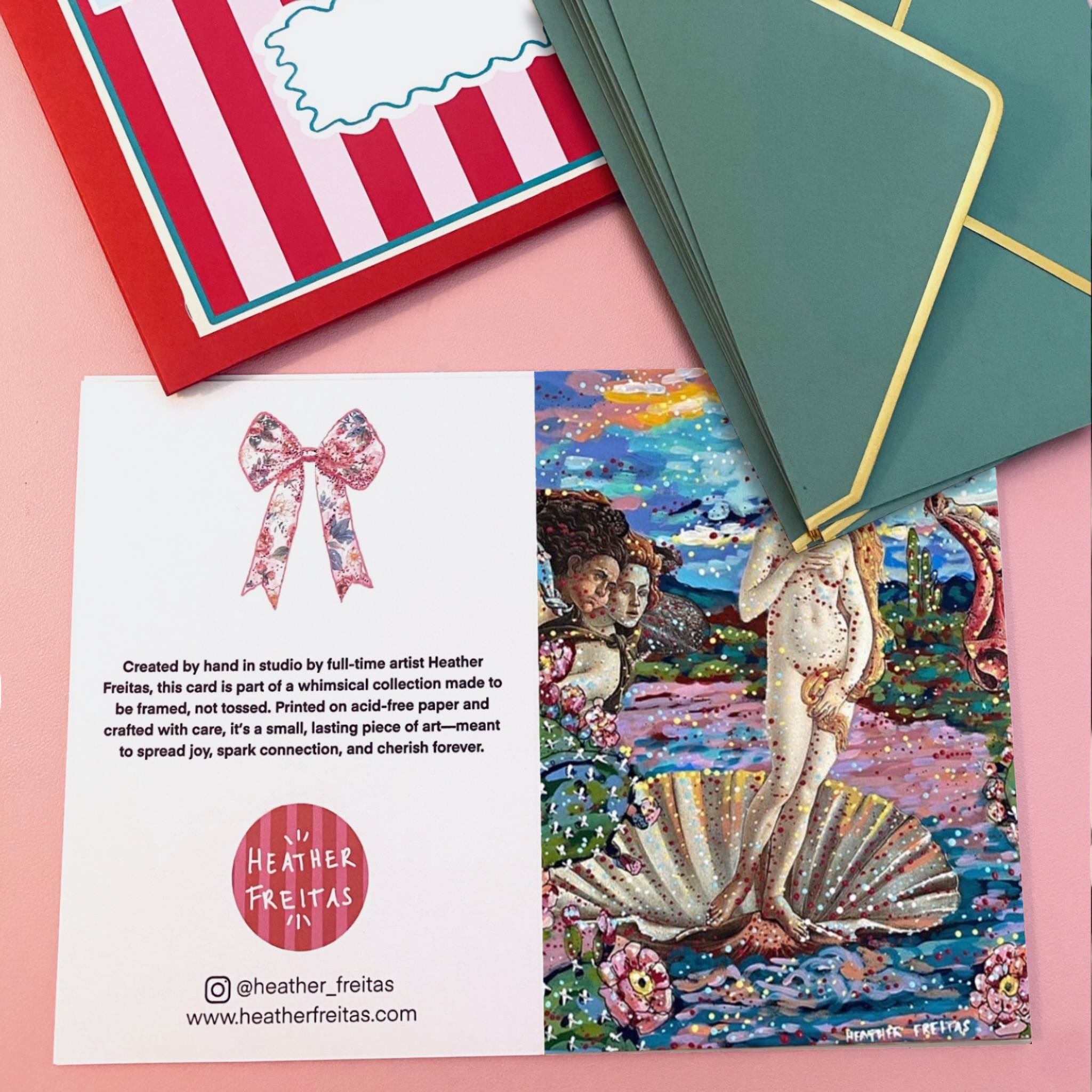 Desert Birth Of Venus - Greeting Card / Fine Art Print