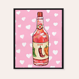 Hot Sauce Framed Fine Art Canvas Print