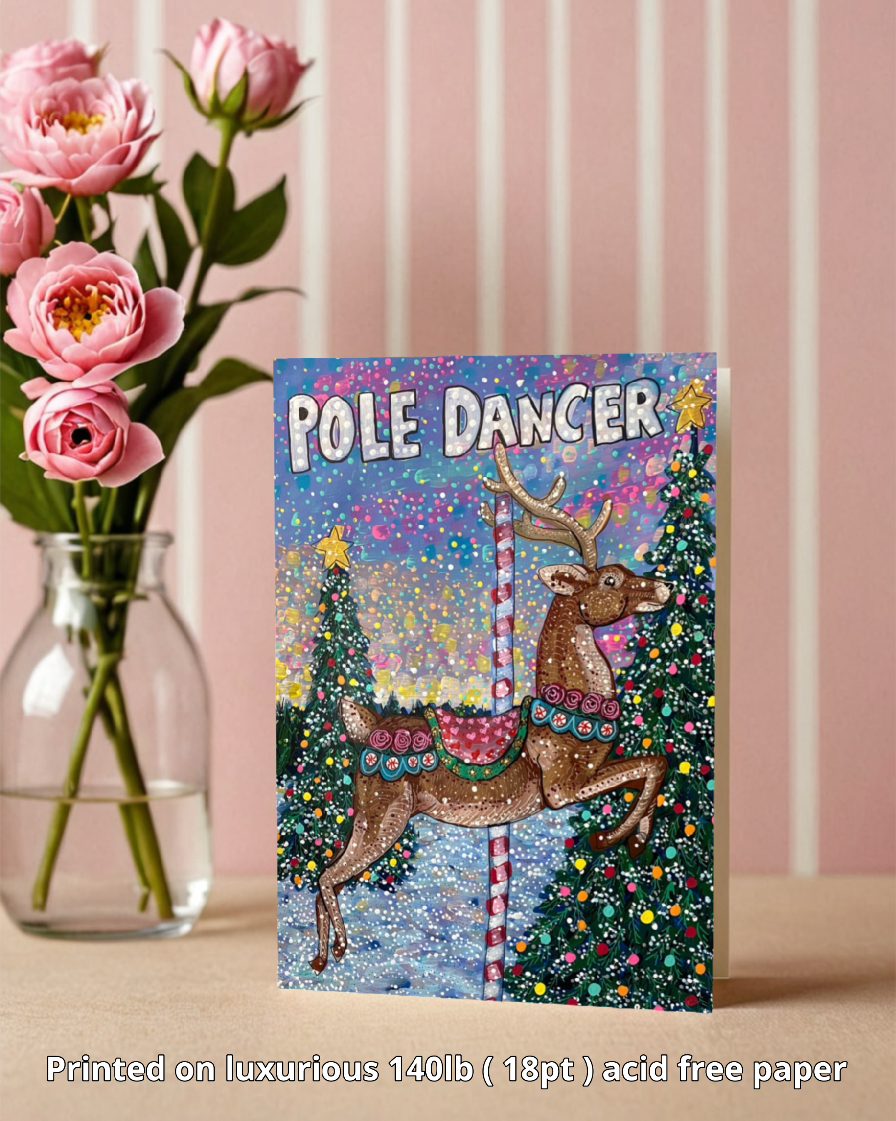 Pole Dancer - Greeting Card / Fine Art Print