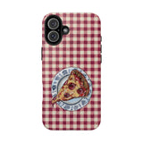 Pizza On A Porcelain Case Tough Phone Case