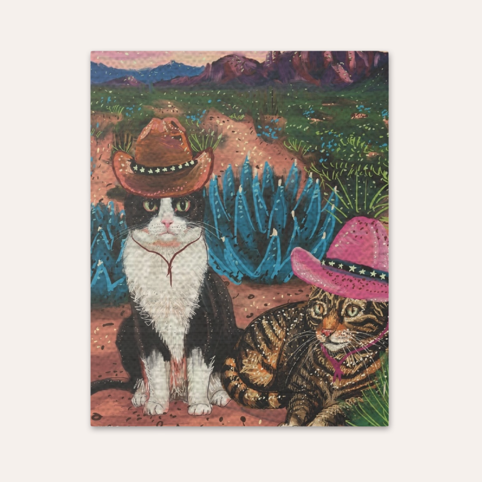 Cowboy Cats Cat Fine Art Print