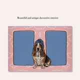 Get Well Basset Hound Frameable Greeting Card