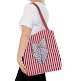 Silver Ribbon Tote Bag