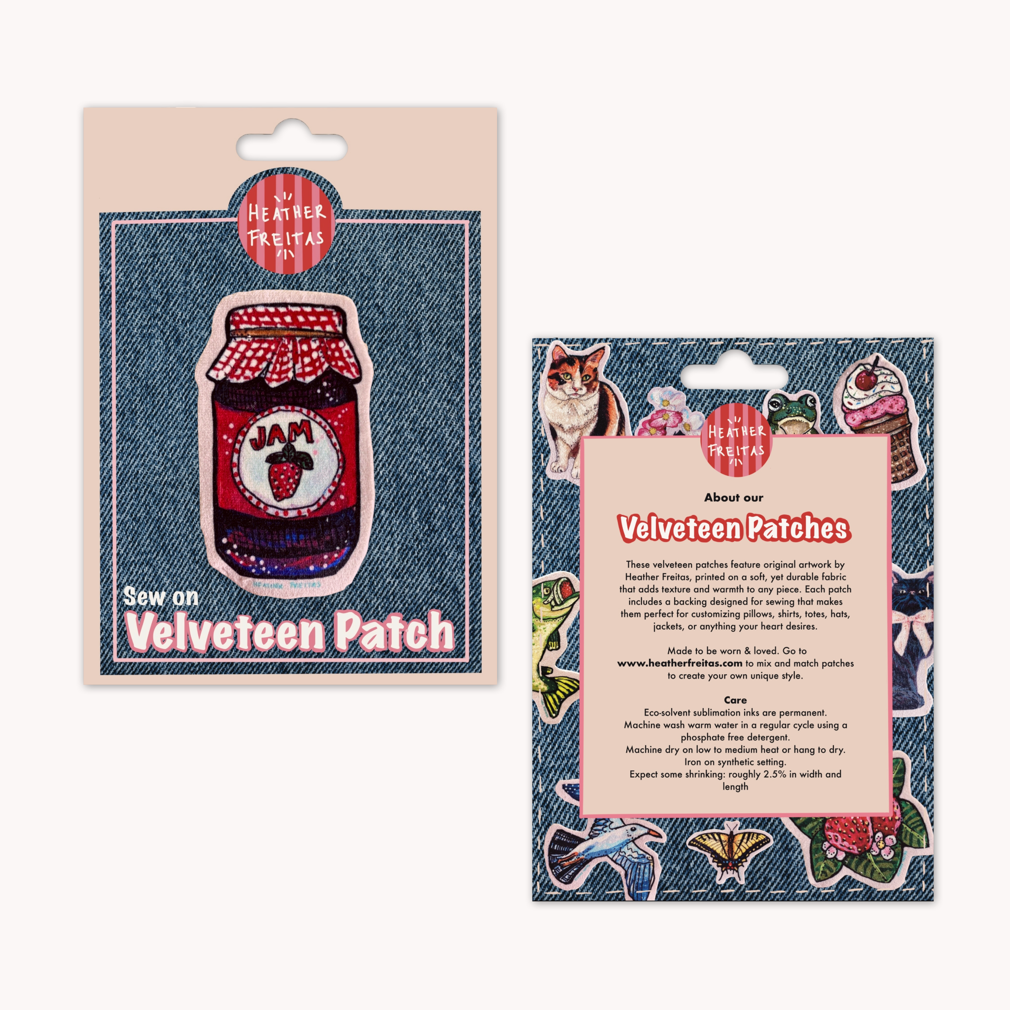 Strawberry Jam - Sew On Velveteen Patch