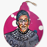 RBG Magenta - Hand Painted Ornament