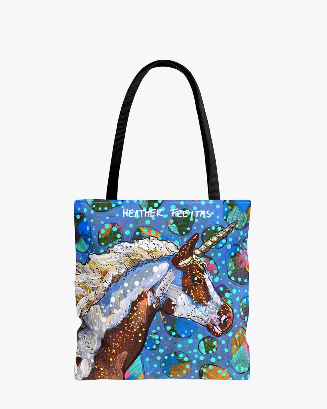 Painted Unicorn Tote Bag