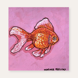 Fancy Goldfish ( original painting )