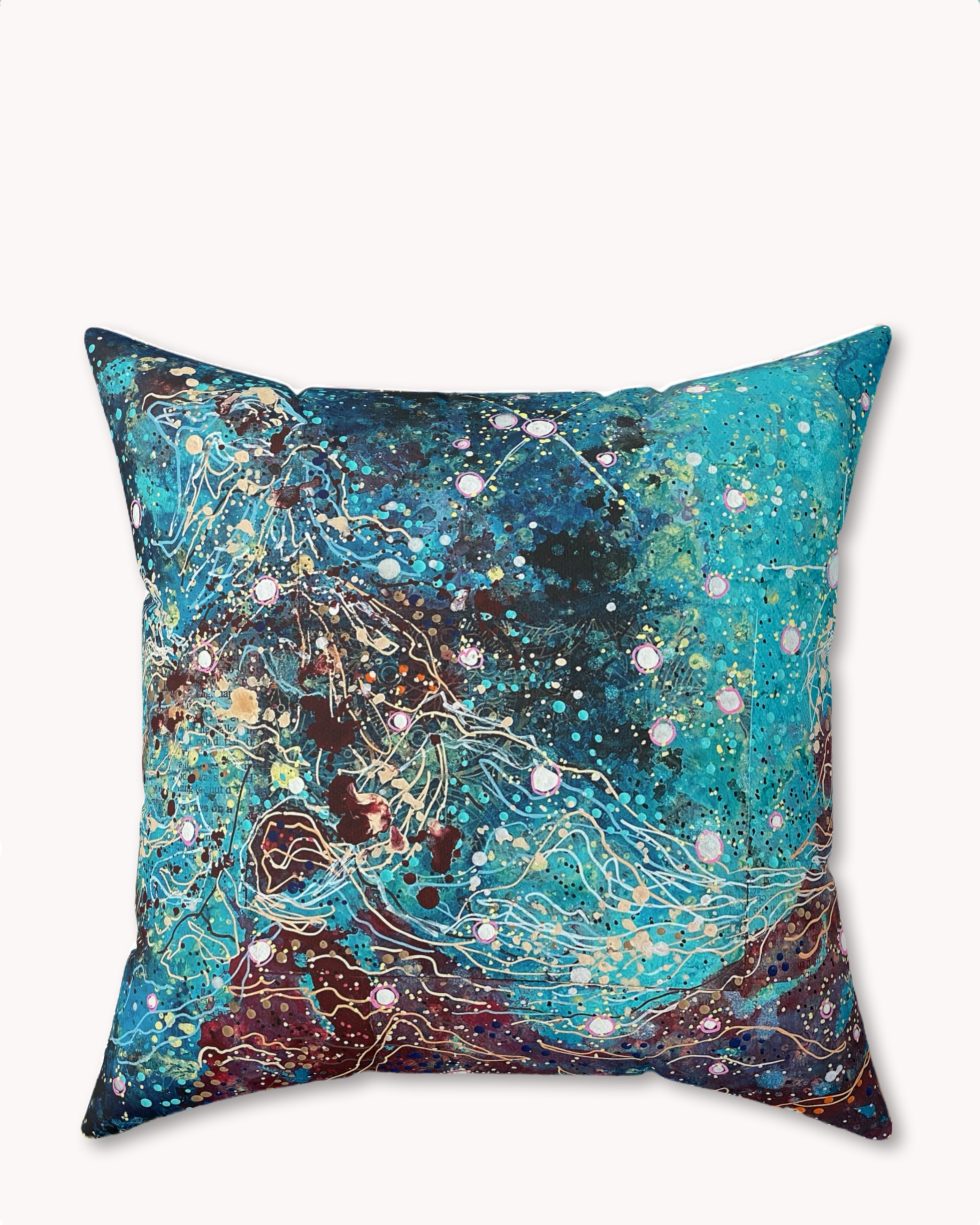 Current Galaxy Decorative Faux Suede Throw Pillow