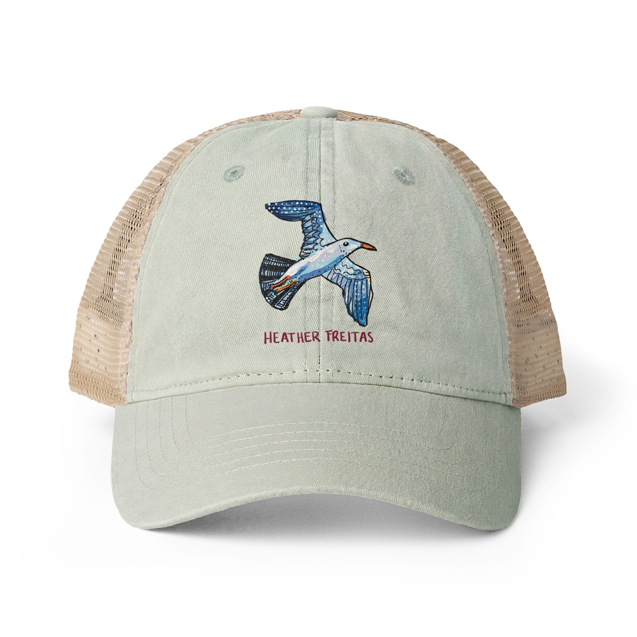 Seagull Women's Washed Mesh-Back Cap