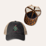 Prickly Pear Women's Washed Mesh-Back Cap