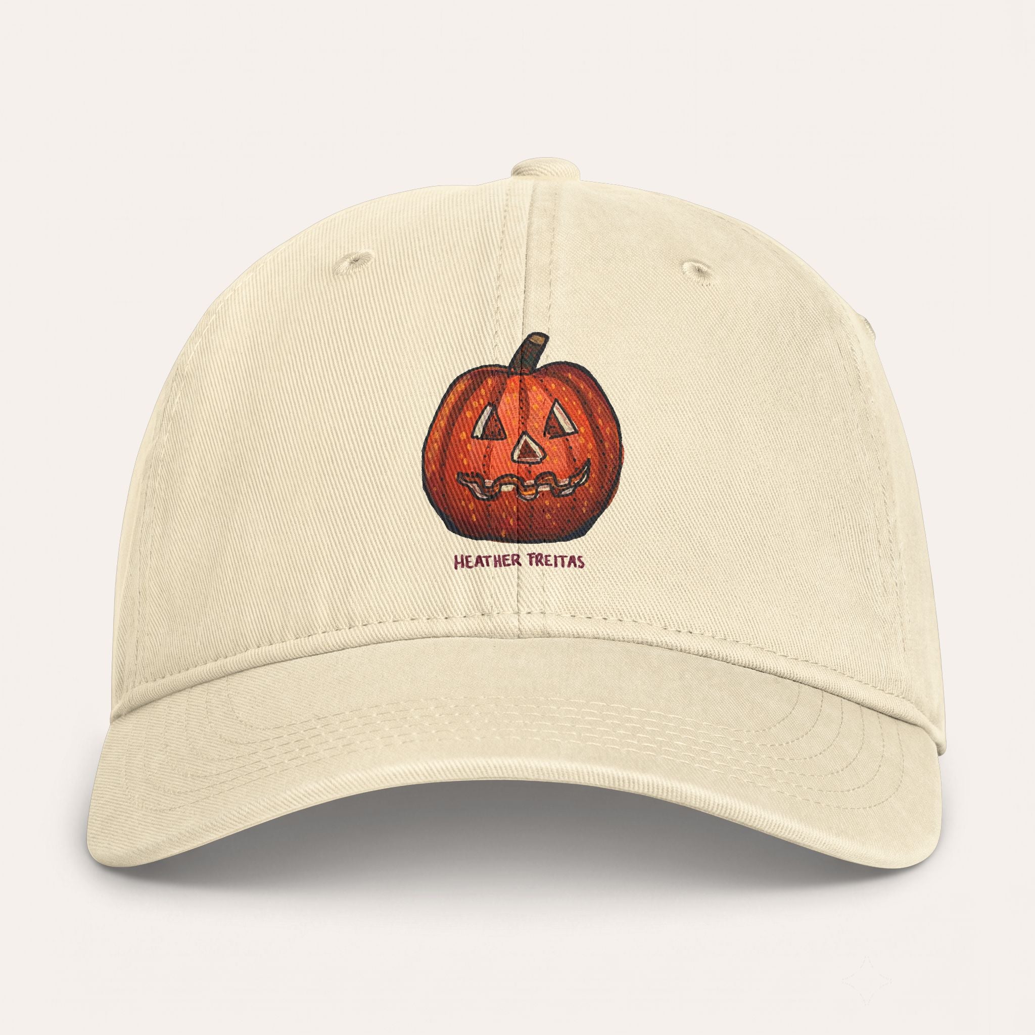 Jack O' Lantern Washed Cotton Cap