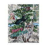Meowy Christmas Vibes Art Print
