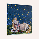 Sleeping Horse In The Stars Mini Art Print