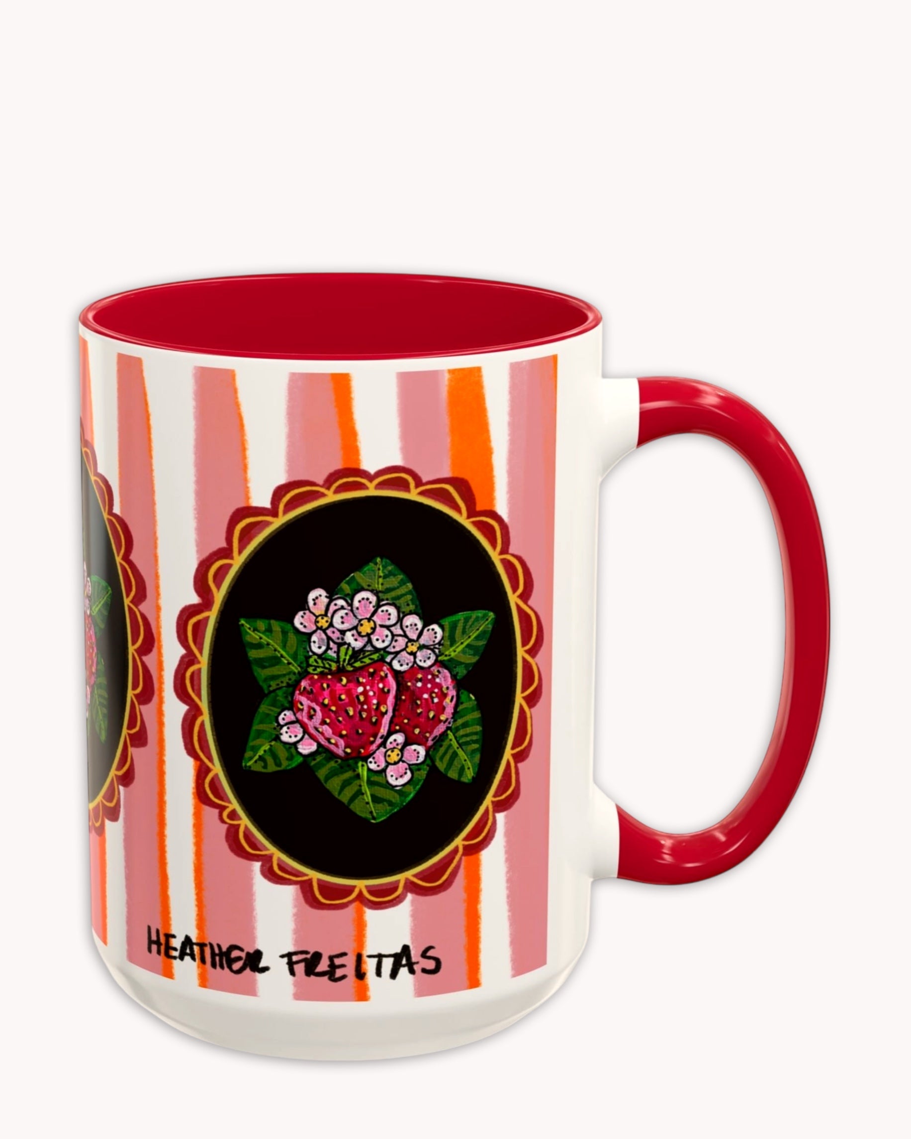 Strawberry Coffee Mug 15oz