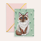 Ragdoll Cat Fine Art Greeting Card