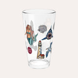 Nautical 16oz Collectors Glass