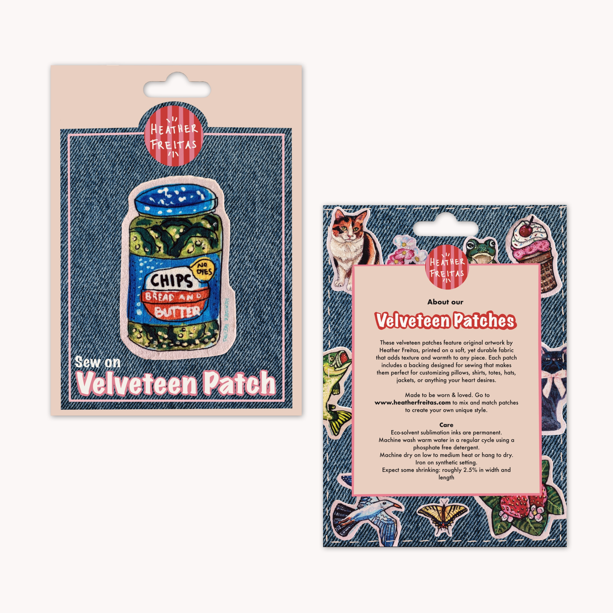 Bread and Butter Pickles - Sew On Velveteen Patch