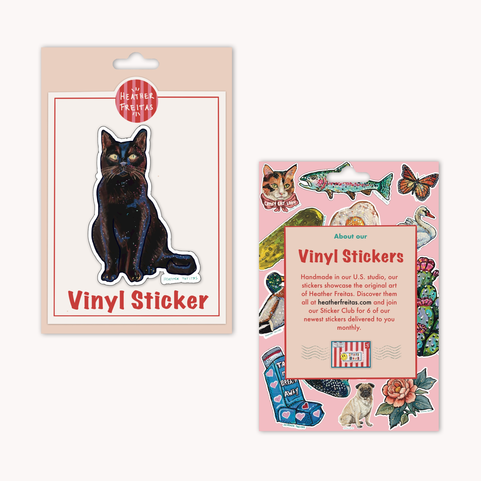 Black Kitty Sticker