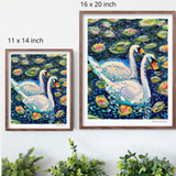 Two Swans Hand Signed Fine Art Print