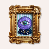 Crystal Ball Framed Mini Original Painting