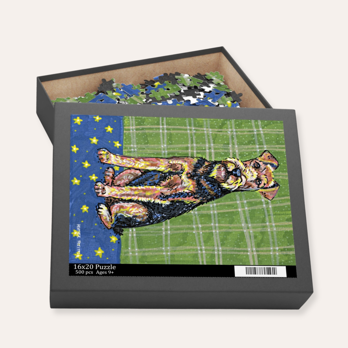 Airedale Terrier Fine Art Puzzle