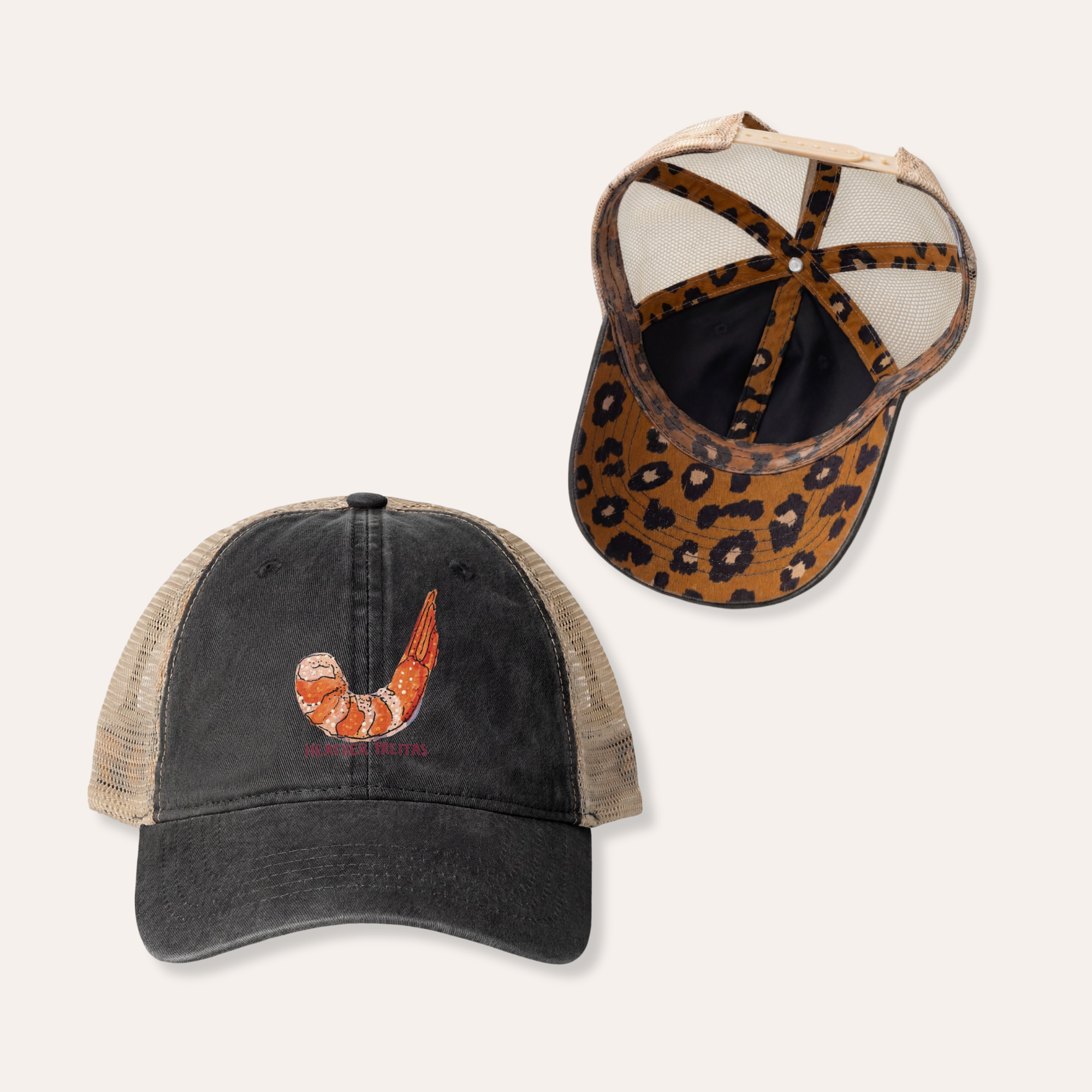 Shrimp Women's Washed Mesh-Back Cap