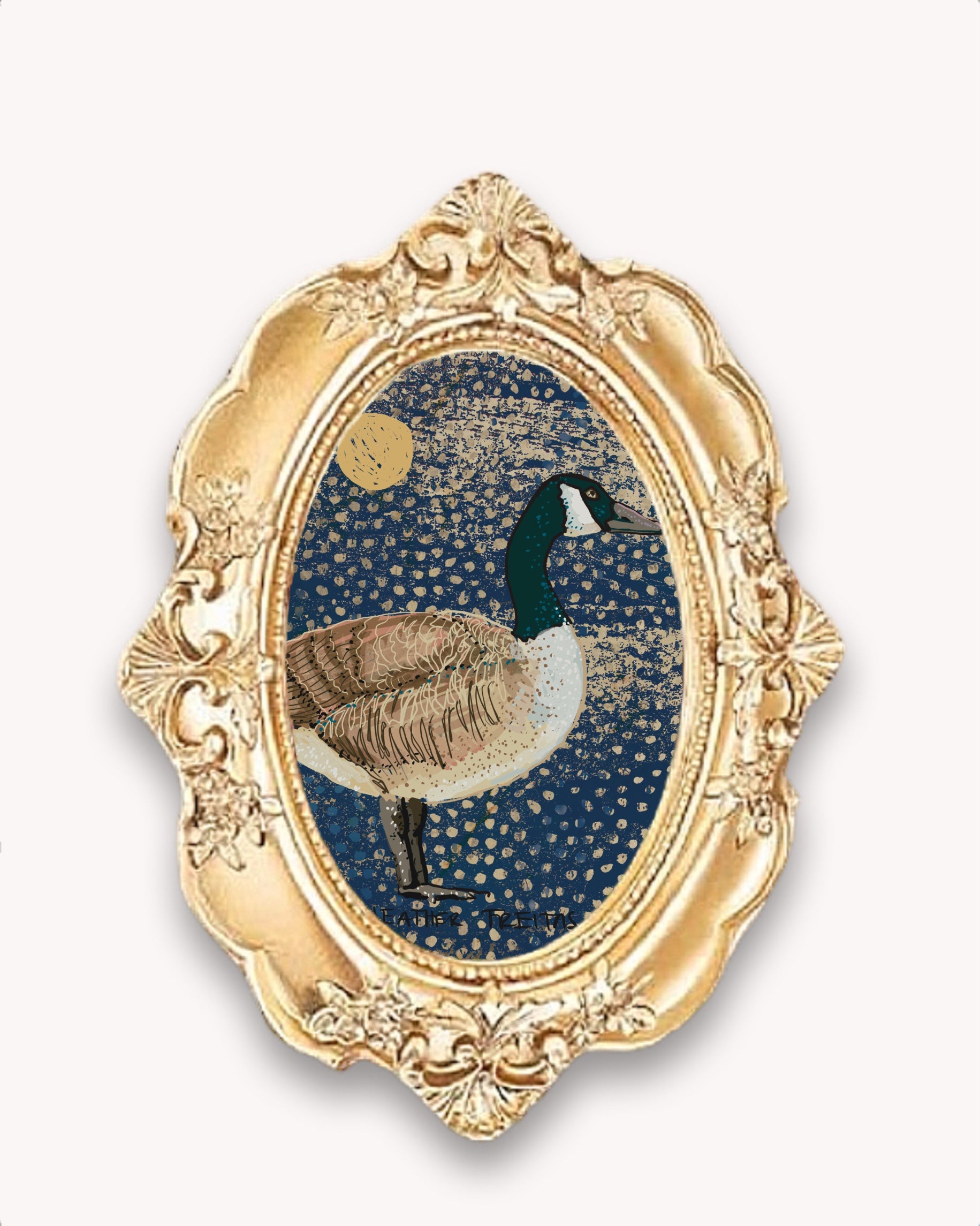 Goose Framed Magnet ( Small )