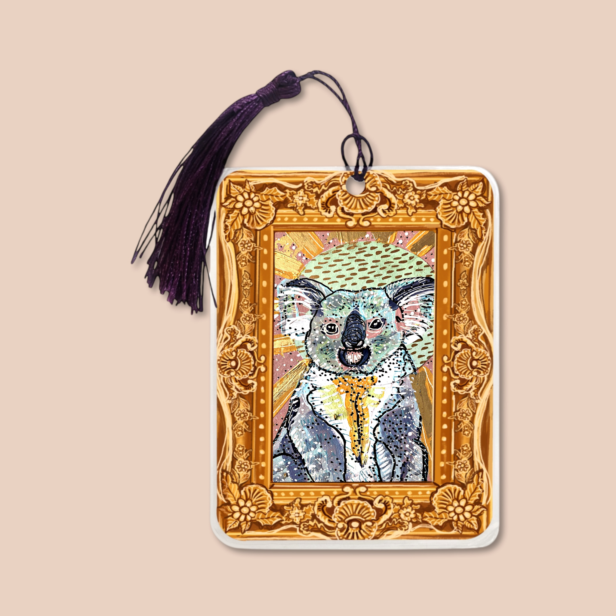 Carole Koala Fine Art Painting Bookmark