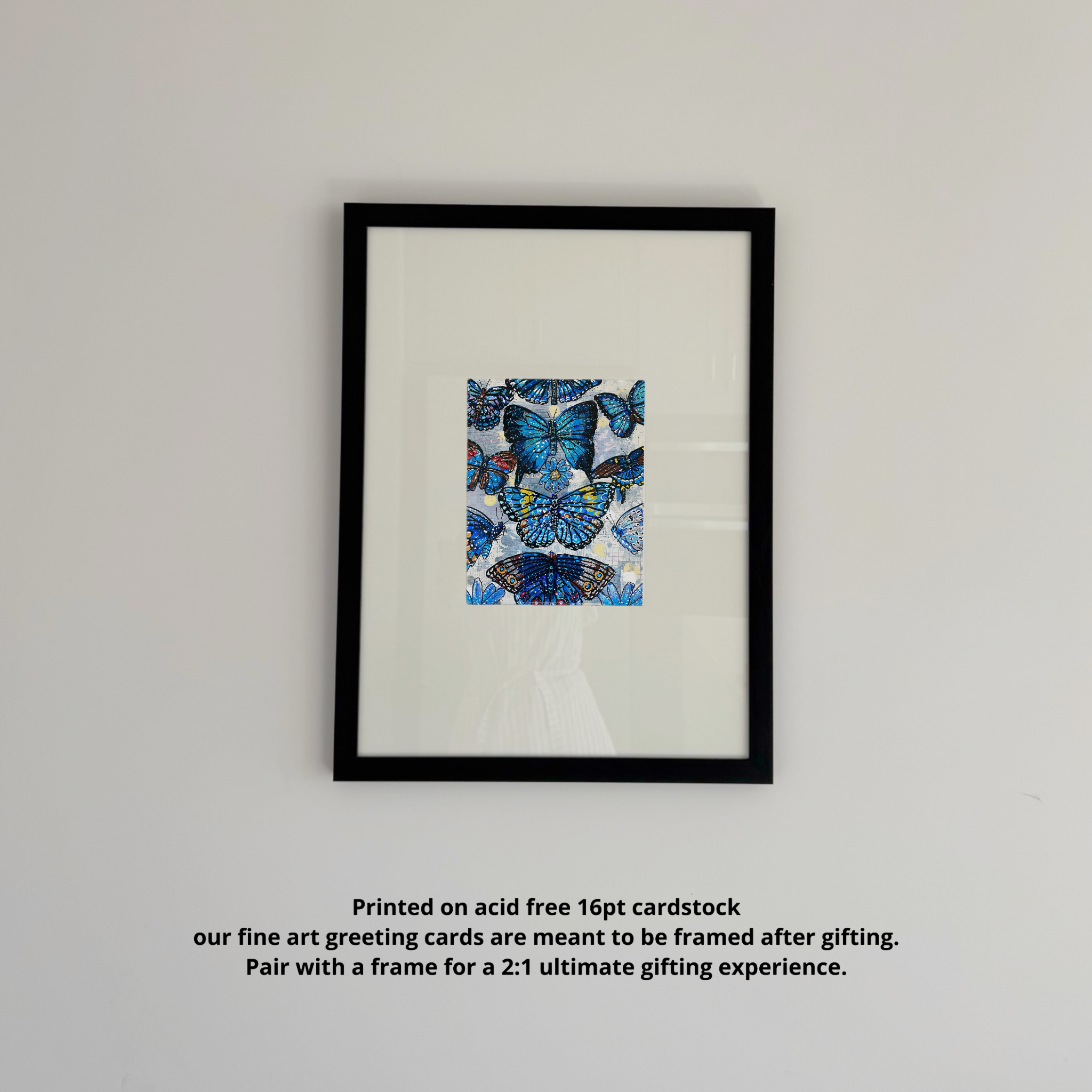 Blue Butterflies - Greeting Card / Fine Art Print