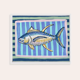 Blue Fin Tuna Framed Fine Art Canvas Print