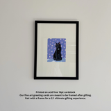 Bombay Cat Fine Art Greeting Card