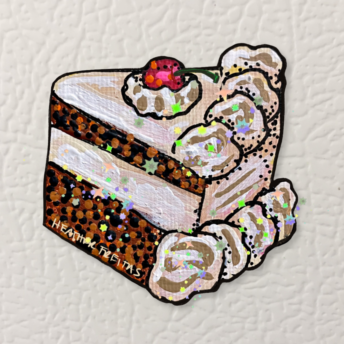 Chocolate Cake Magnet ( Die-Cut )