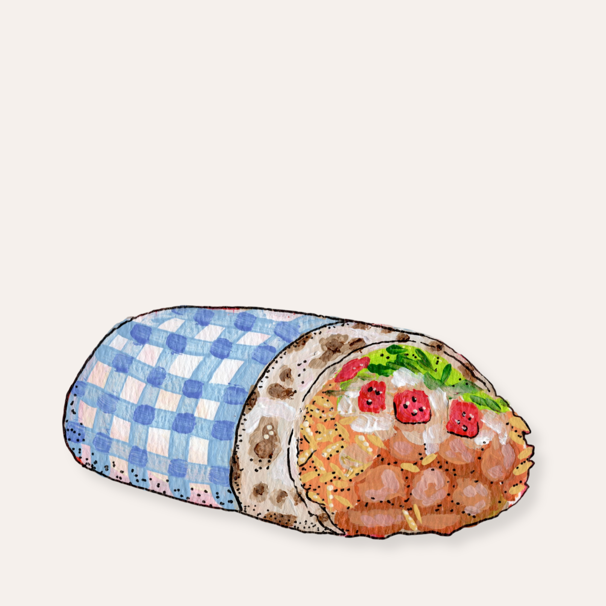 Burrito Sticker