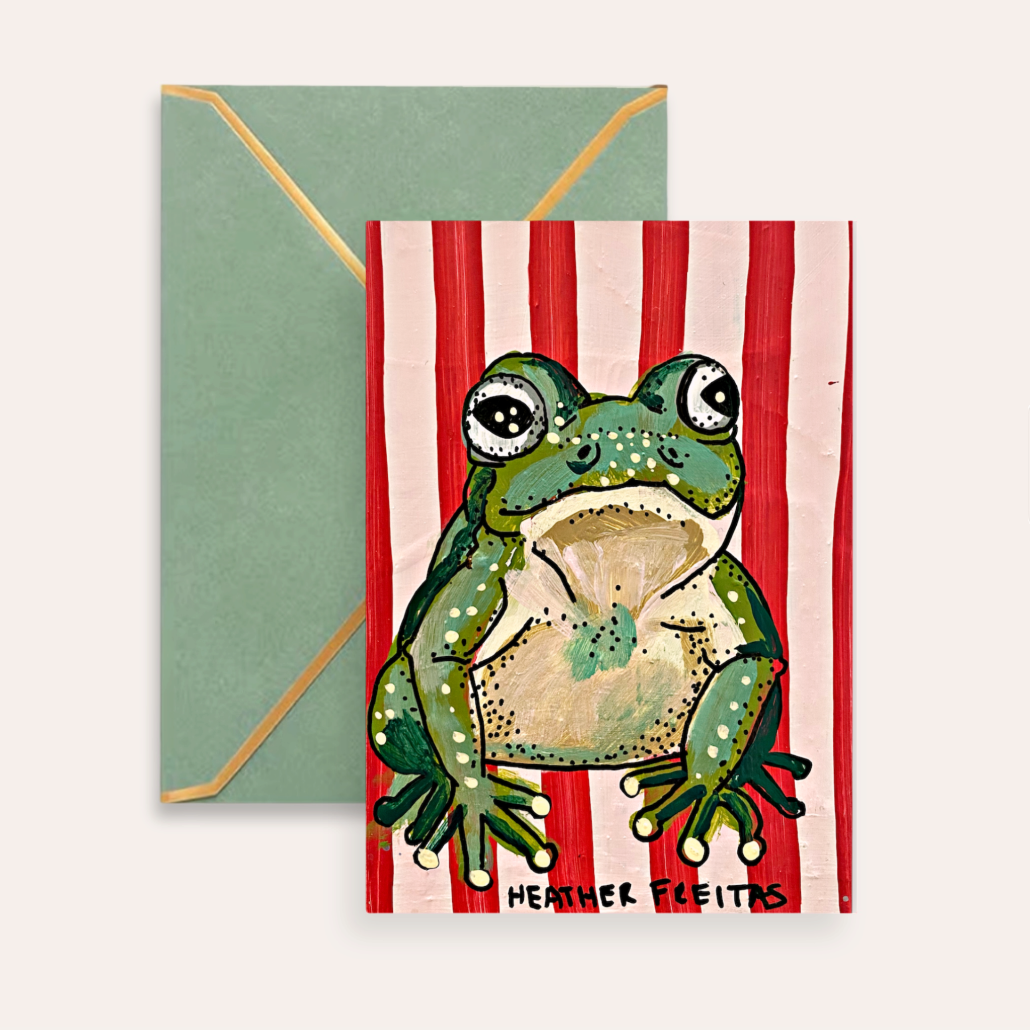 Frog Fine Art Greeting Card