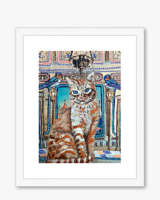 Royal Tabby Cat Framed & Mounted Print