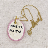 Tomato Hand Painted Ceramic Necklace